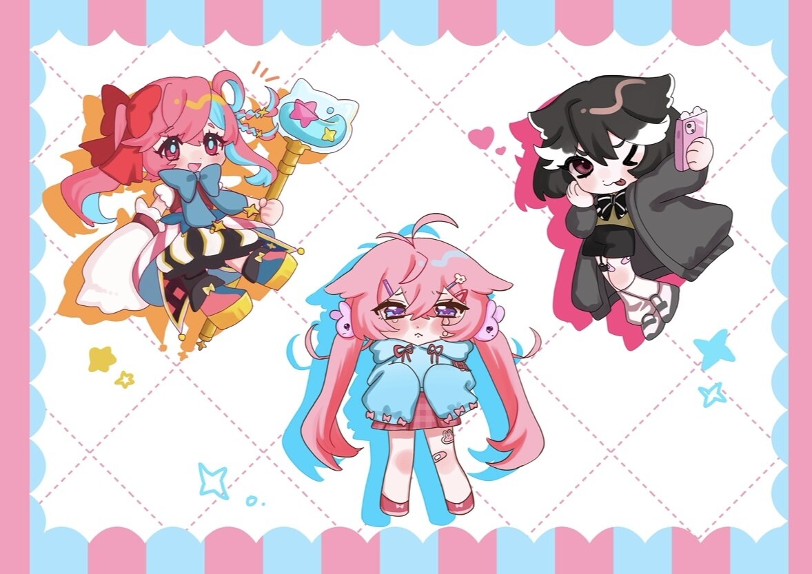 商用OK！かわいい立ち絵や一枚絵制作します 一枚絵、立ち絵、SNSアイコン、歌ってみた等対応可能！ イメージ8