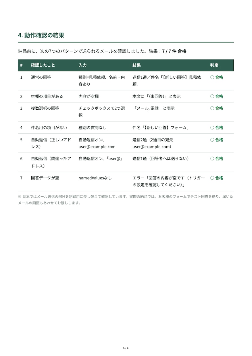 Googleフォームの回答を自動でメール通知します 回答が来たら担当者へすぐお知らせ。確認もれをなくします イメージ3