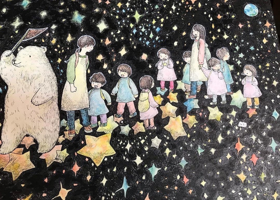 優しい雰囲気の似顔絵を制作します やさしいタッチの手描き水彩似顔絵 イメージ3