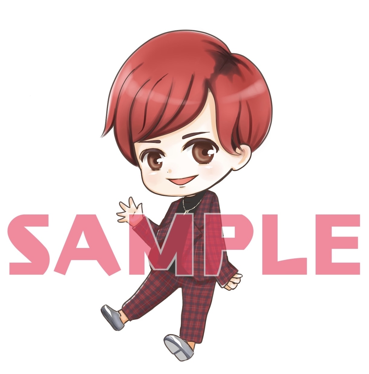 ミニキャラ作成！似顔絵も♪綺麗にかわいく描きます ちびキャライラスト・オリジナルもOK！高品質に仕上げます！ イメージ7