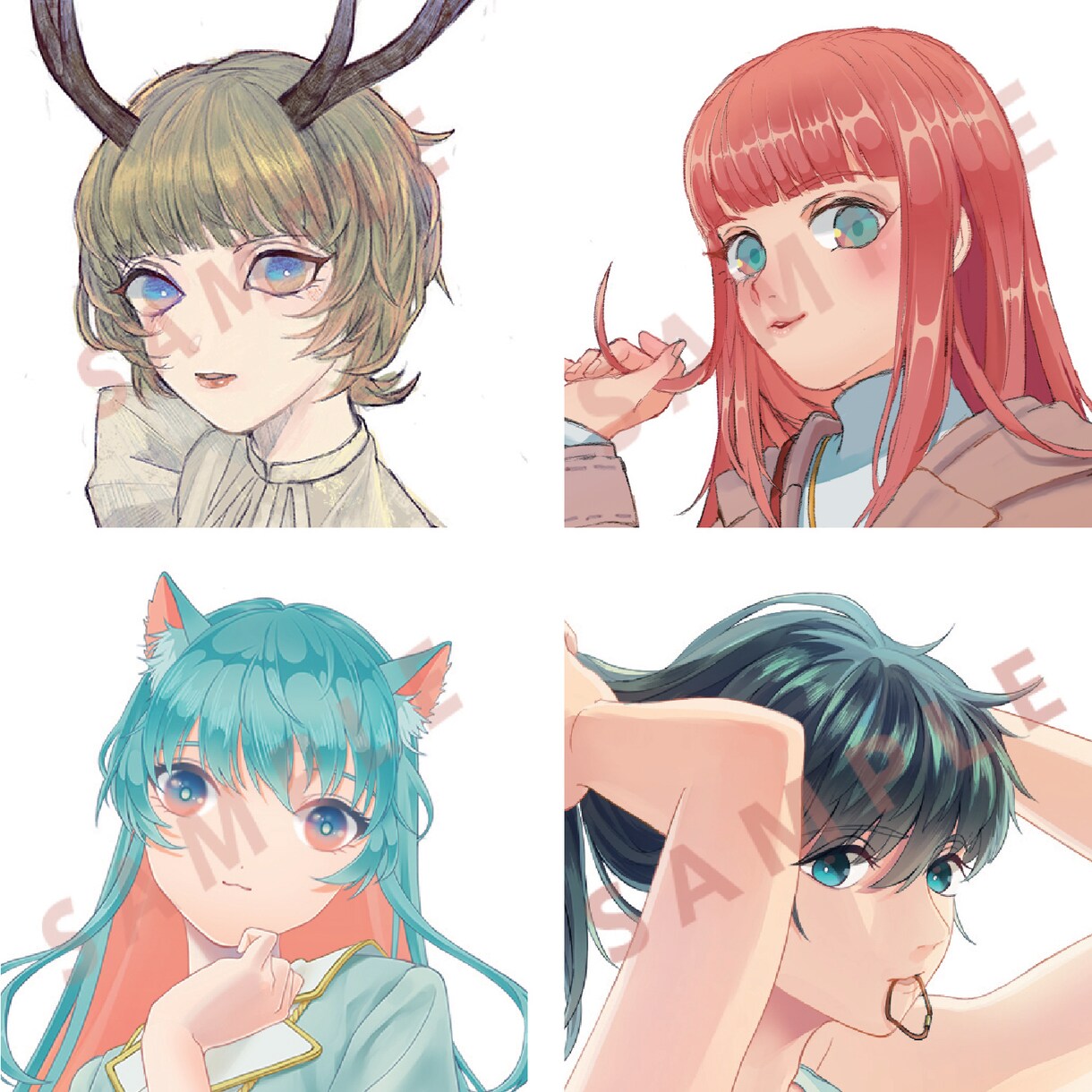 SNS等アイコンイラストを作成します 綺麗なイラストアイコン作成致します！ イメージ2