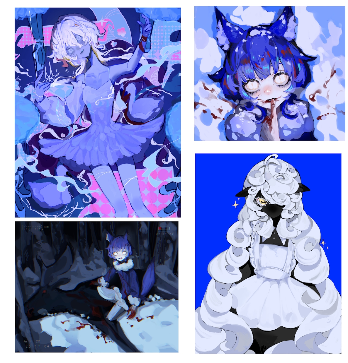 厚塗りで仄暗さのある可愛らしいイラストを描きます 仄暗くて可愛いイラストをお求めの方へ　サムネイル、一枚絵など イメージ2