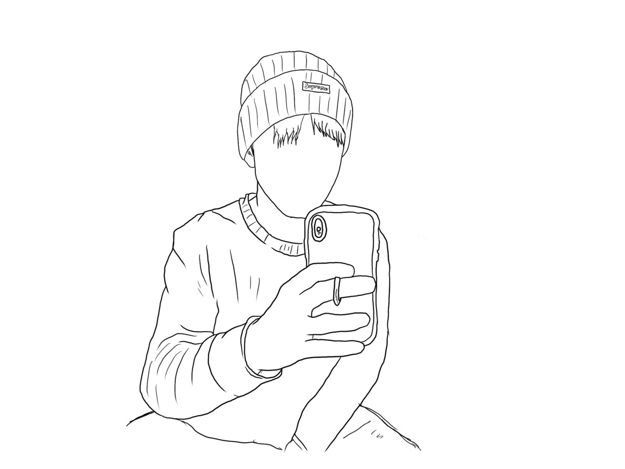 大切な人や描いて欲しい方を描きます [イラスト］・シンプルな線画・ポップな色付き顔有りのイラスト イメージ3
