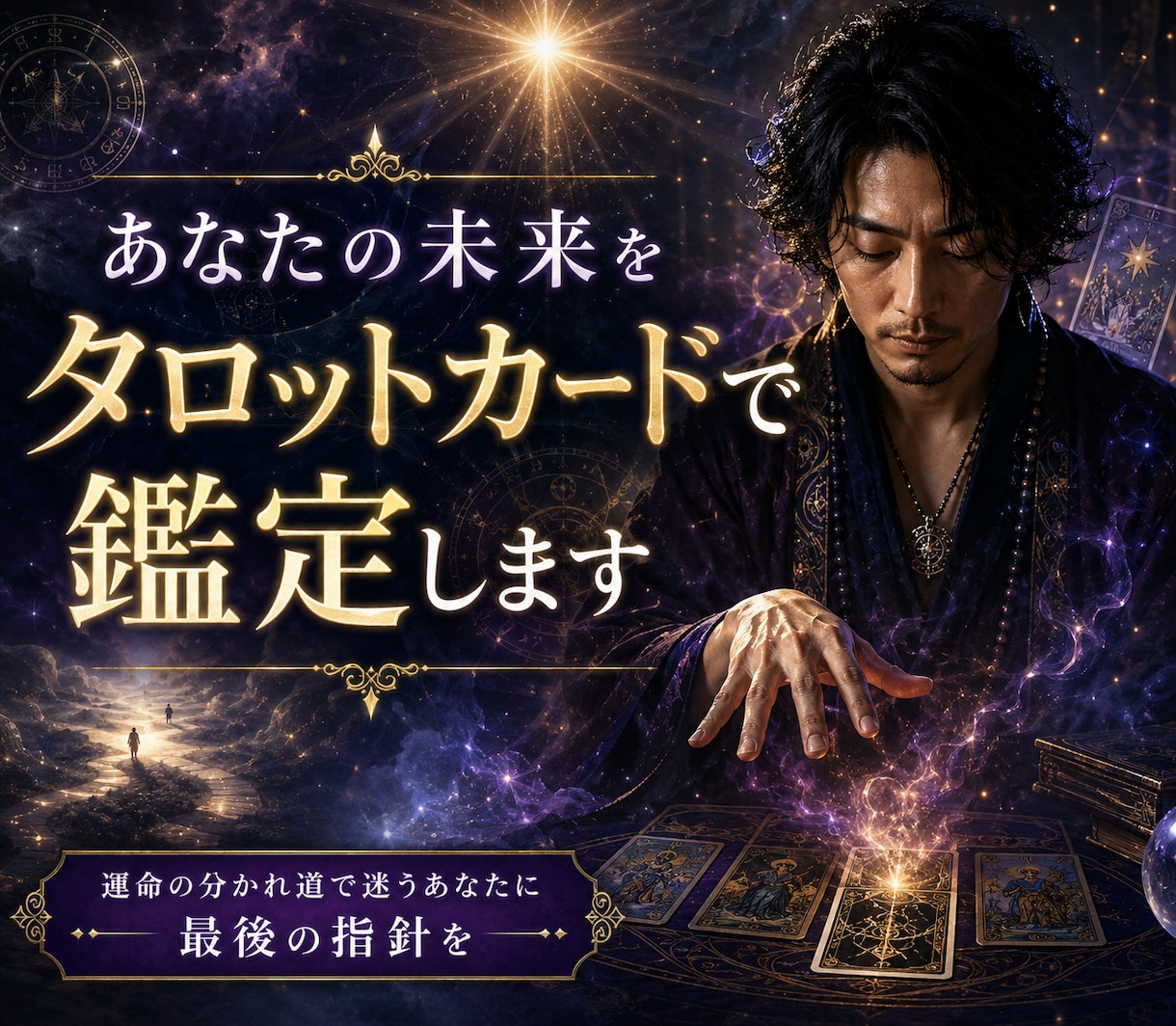 あなたの未来をタロットカードで鑑定します 運命の分かれ道で迷うあなたに最後の指針を イメージ1