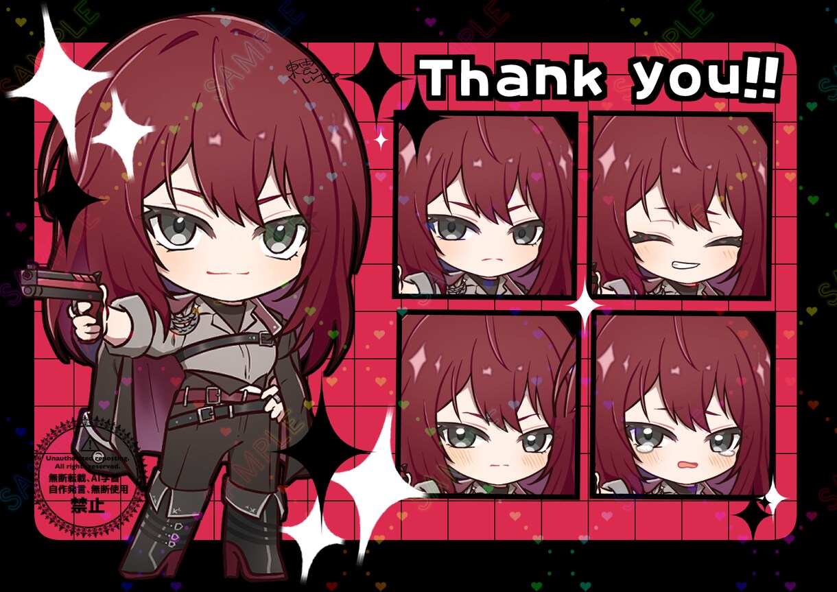 選べるプラン!あなただけのミニキャラ描きます サンプル使用可で500円引き！まずはご相談ください♪ イメージ5