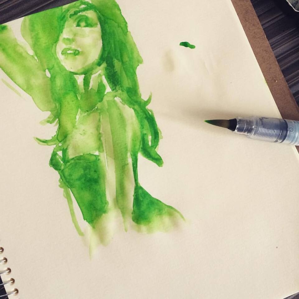 水彩スタイリッシュ似顔絵 イメージ3