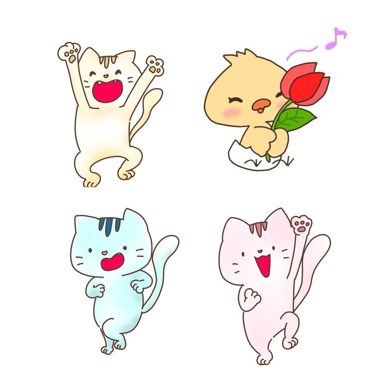 可愛く、愛着のわくキャラクター作成します 商用OK！あなた専用のアイコンやロゴに使用していただけます。 イメージ2