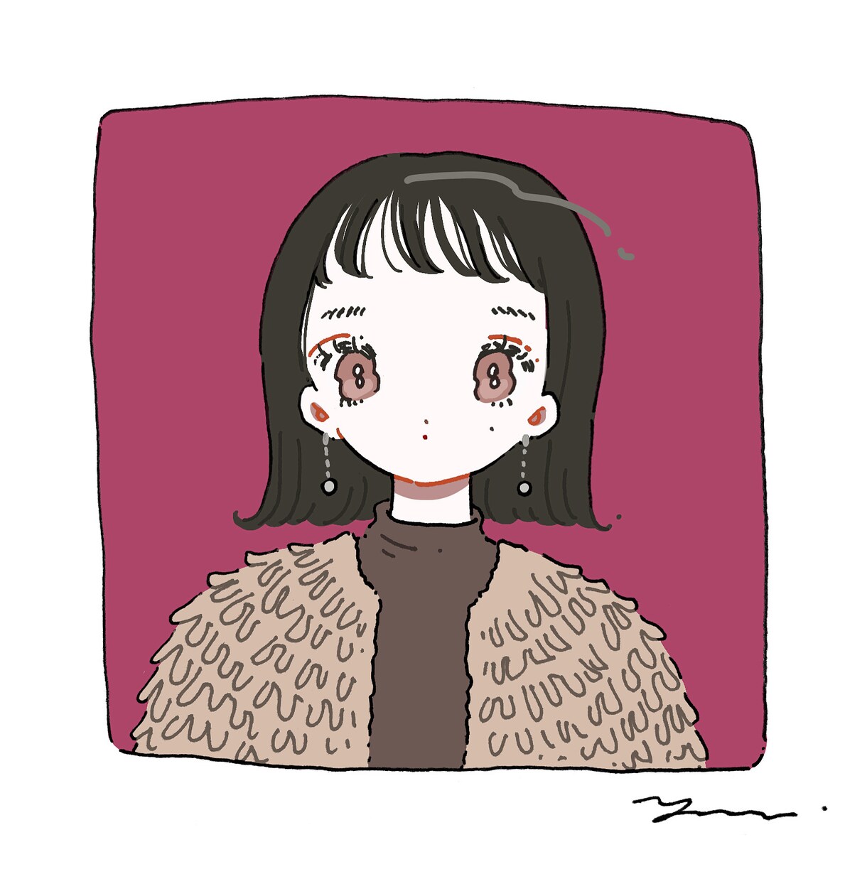 今風のオシャレで可愛い似顔絵を描きます お気に入りのコーデ、髪型、可愛く絵に残しませんか？ イメージ4