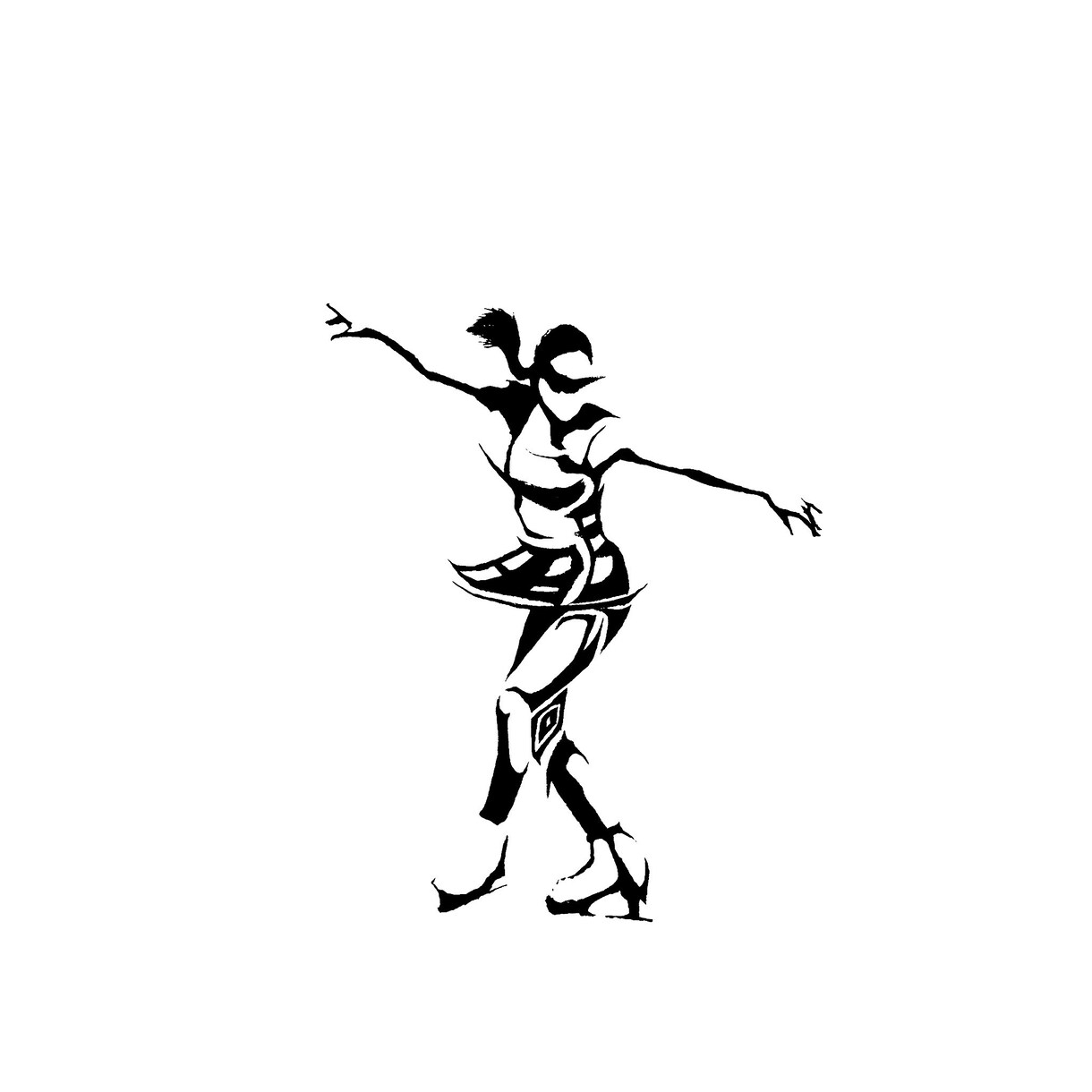 筆ペンアート♬ 手書きで素敵なロゴを作成します あなたのお名前でご希望のシルエットを描きます！ イメージ4