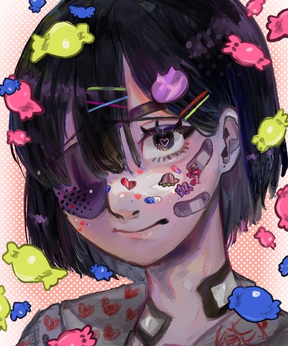 大胆厚塗り！可愛いイラスト描きます イラストを目立たせたい、普通の塗りに飽きた方に！ イメージ1