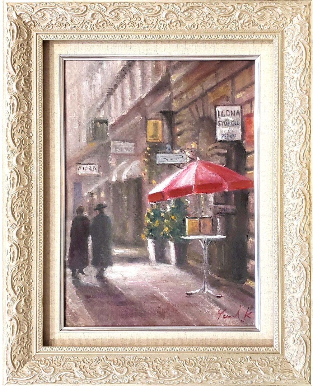 印象派のようなタッチのプロの画家が油絵を制作します サイズ:F4/表紙絵/額付/商用利用可能/贈答品 イメージ5