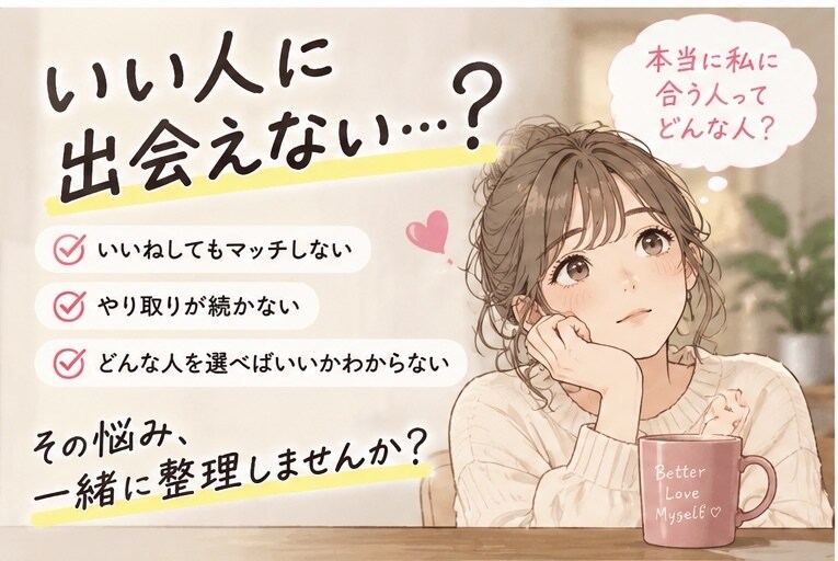 あなたに合ったお相手選びを提案します 理想と現状を整理し、相手別アプローチまで一緒に考えます イメージ3