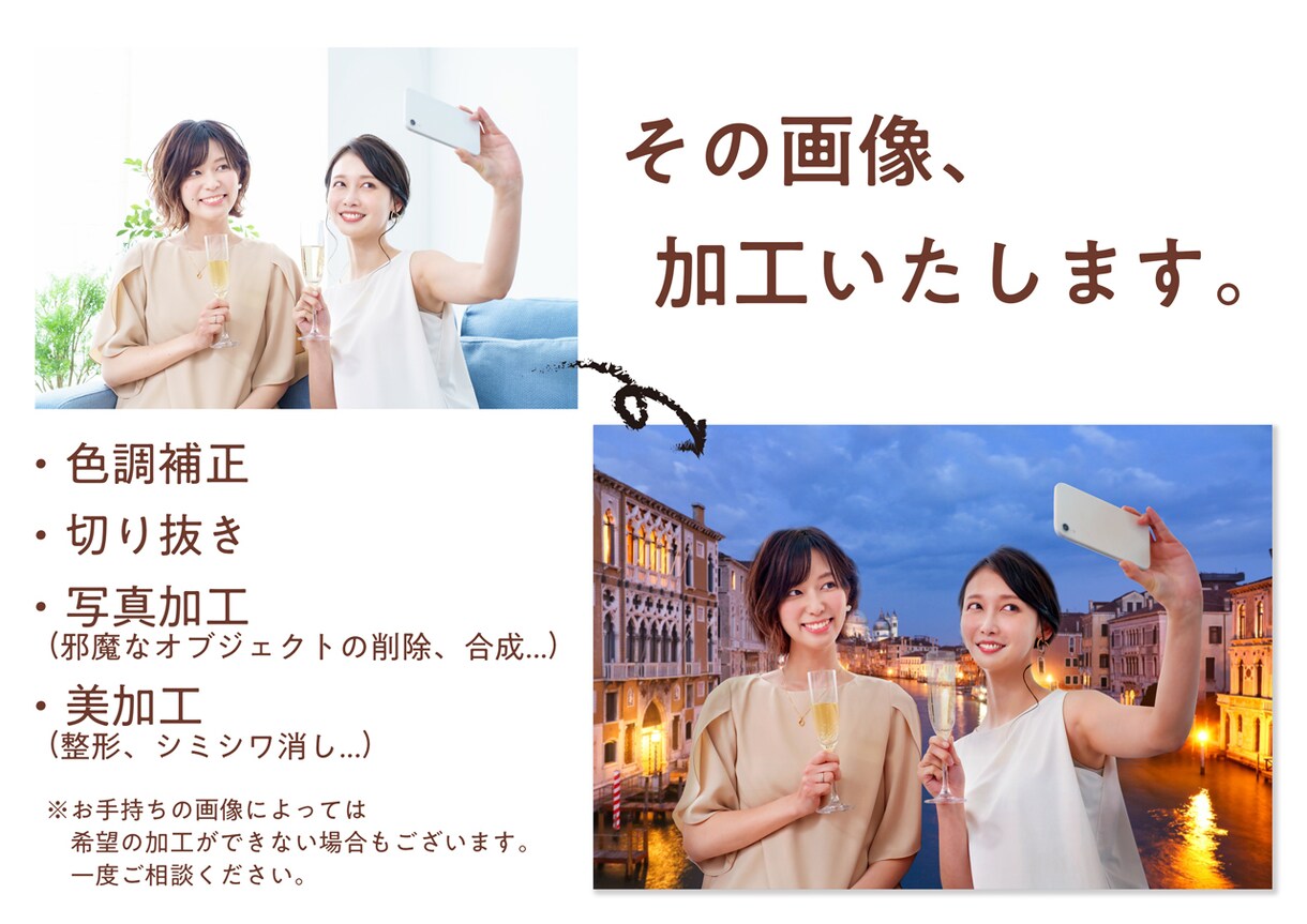 最短即日｜1枚一律1000円！その画像加工します ECサイトやYouTubeで使用する素材にお困りの方必見！ イメージ1