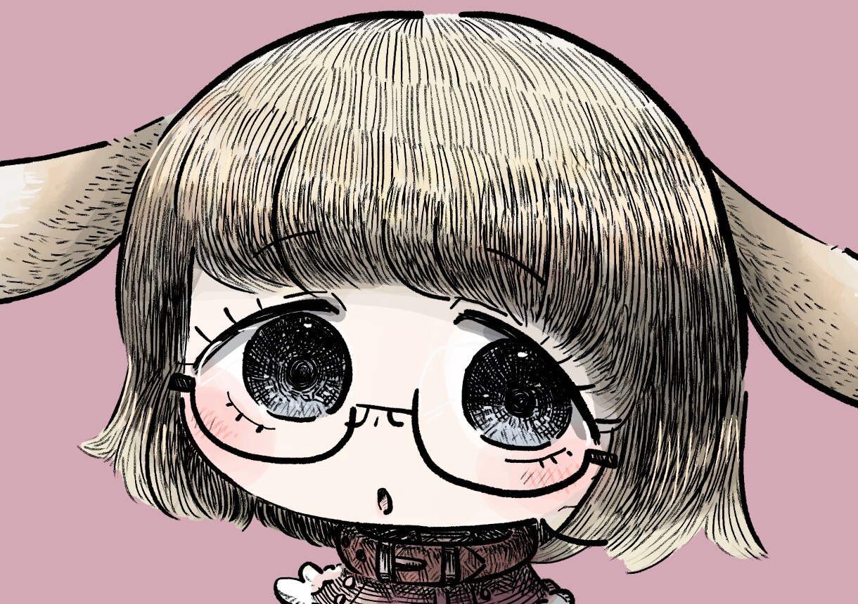 描き込まれた線画の可愛いイラスト制作します アナログ感のある線画でキュートやポップ、雰囲気のある絵も！ イメージ1