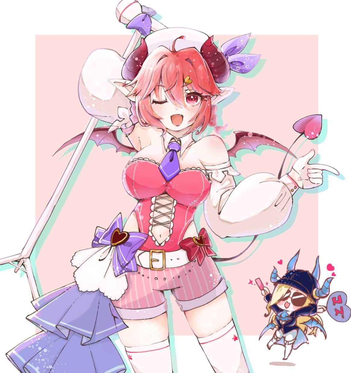 かわいい女の子のイラストを制作します アイコンから1枚絵まで！優しい雰囲気の絵が得意です！ イメージ8
