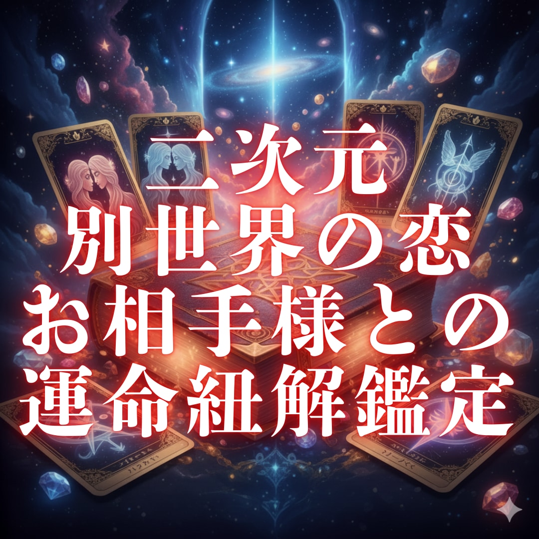 二次元・別世界の恋のお相手様深掘り鑑定ます お相手様との絆を徹底鑑定＋エネルギー穏やかに整えるヒーリング イメージ1