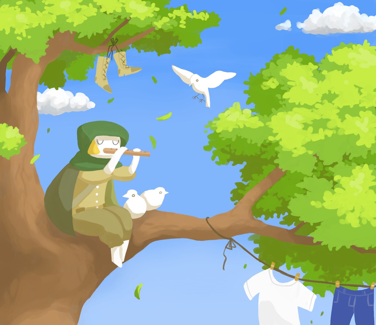 絵本風のイラストお描きします アイコン画像に、ヘッダー画像に、ブログ用にいかがでしょうか？ イメージ7
