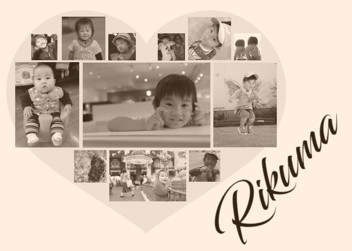 お気に入りの12枚のお写真をより素敵に1枚にします 大変なご時世だからこそ少しでも皆様の元気になれますように…！ イメージ3