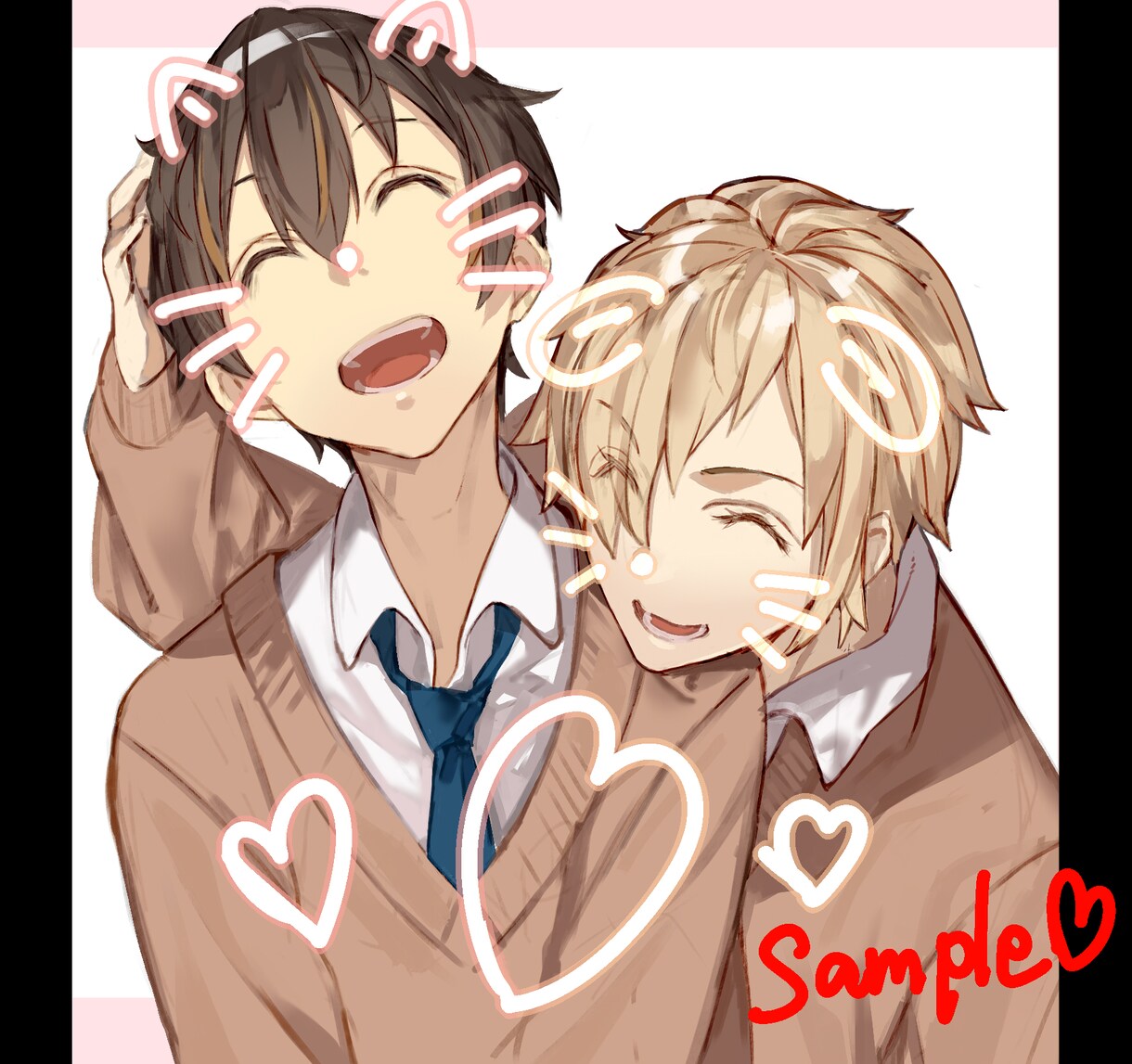 アイコン、キャラクターイラスト描きます！ます 奇麗な線の鮮やかななイラストお届けします！ イメージ7