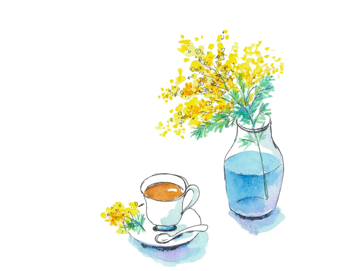 ナチュラルなお花の水彩イラスト描きます アンティークな雰囲気の水彩イラスト イメージ5