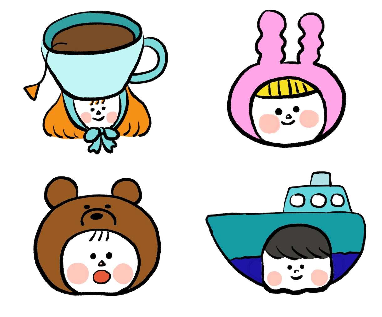 好きをかぶりたい！ゆるイラスト描きます 好きをかぶって、気分はるんるん♪ イメージ8
