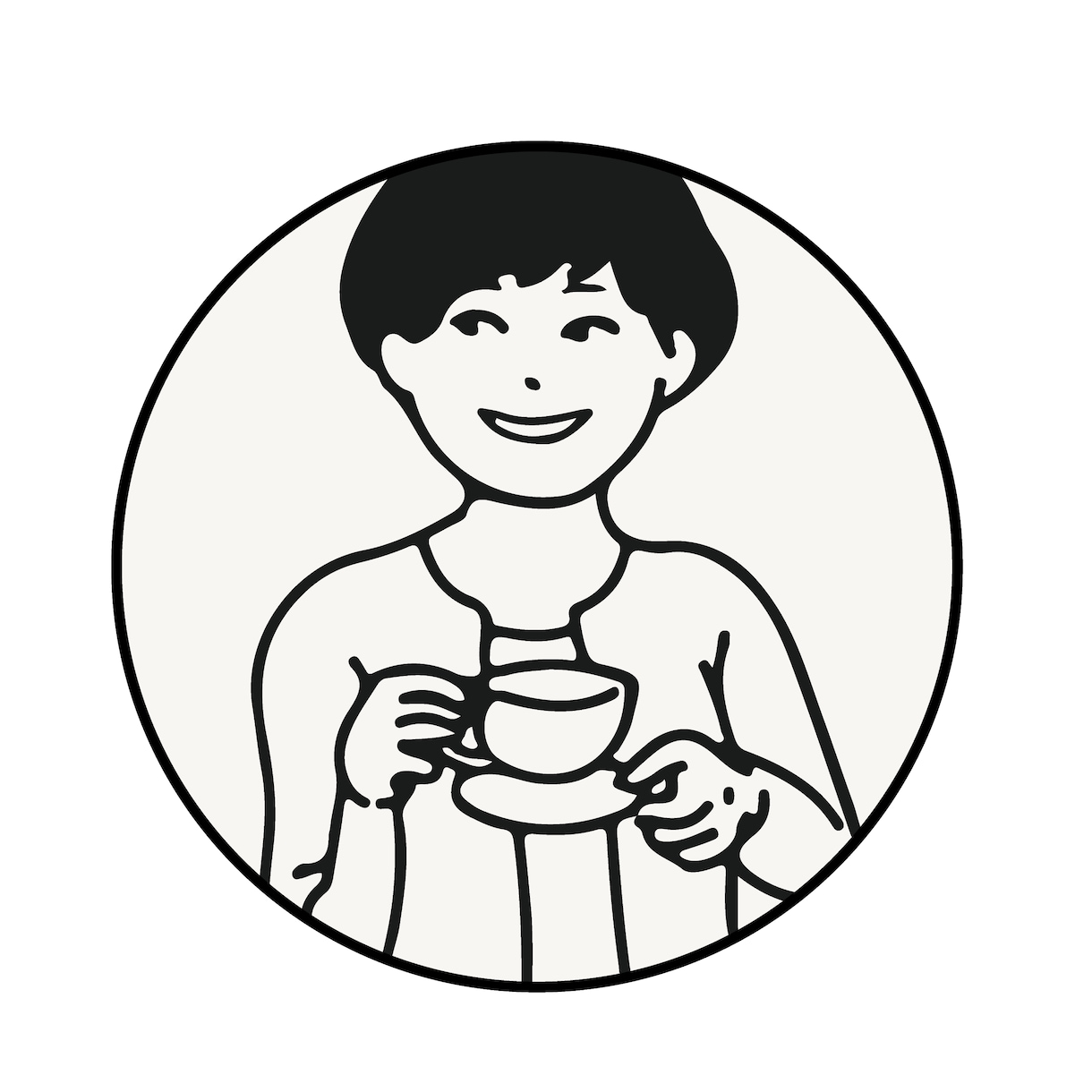 お写真からシンプルな似顔絵アイコンを制作いたします 誇張しすぎない、汎用性抜群のシンプルな似顔絵です！ イメージ2