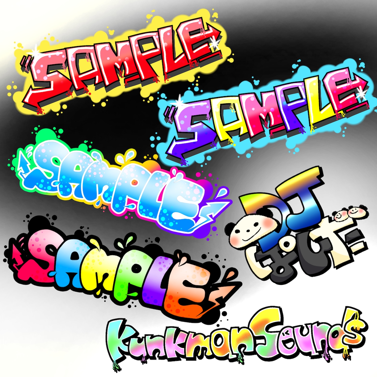 グラフィティ・ストリート系ネームロゴ描きます VTuber・配信者さんのロゴにいかがですか？ イメージ1