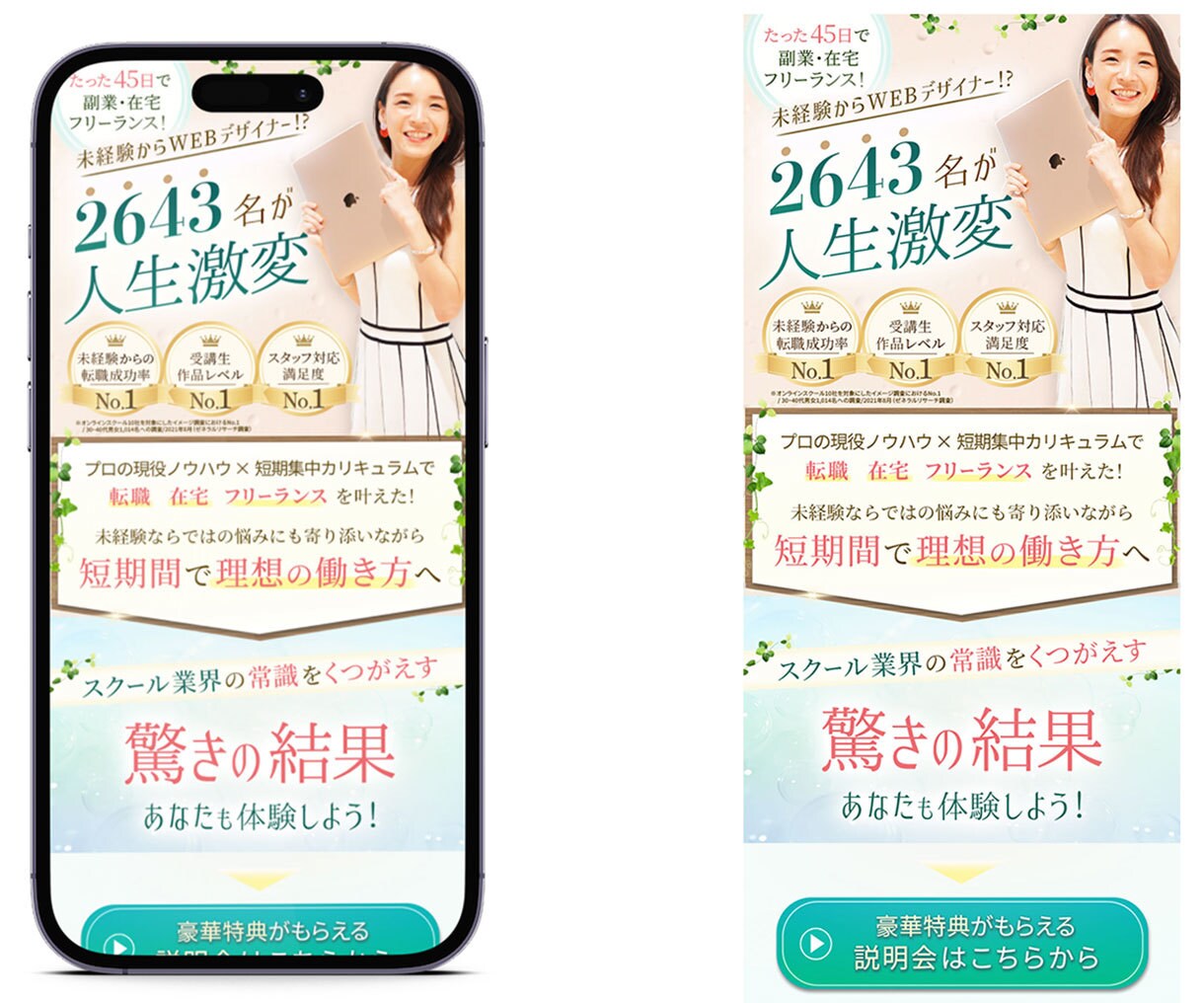 上品でも反応がある！LPデザインを作成いたします ★先着3名様モニター価格★　デジタル苦手でも安心！ イメージ4