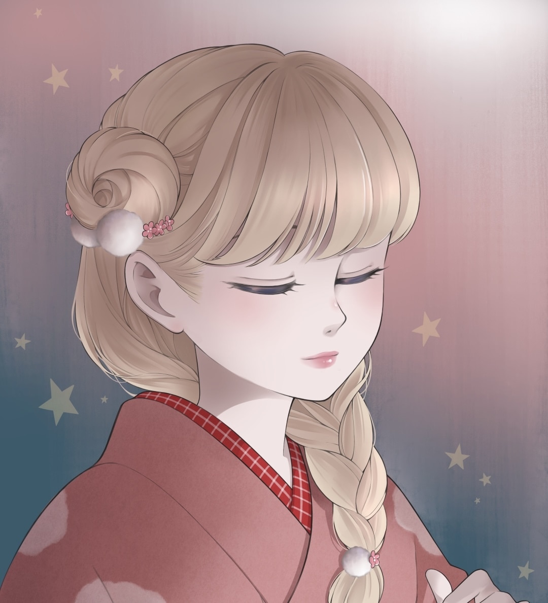 和風・和服専門｜儚げで凛とした人物イラスト描きます 〖商用無料〗SNS・YouTubeアイコンなど多用途OK イメージ9