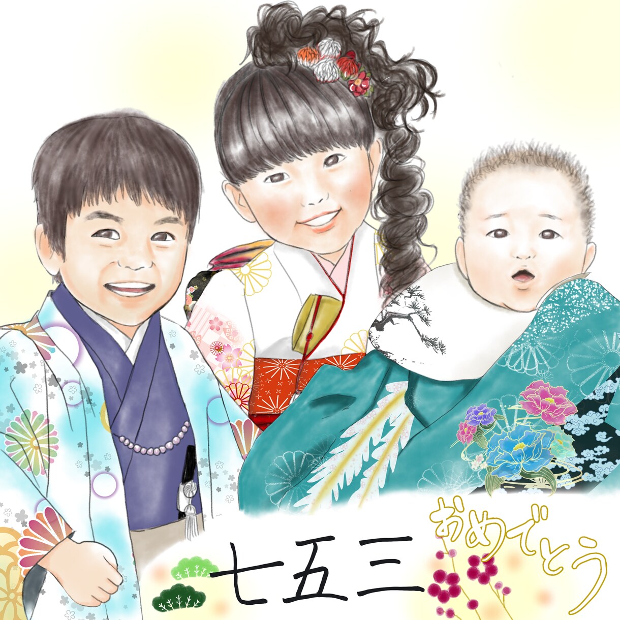 優しい雰囲気の似顔絵を描きます 大切な人や大好きな表情を絵に！記念日にもいかがでしょうか？ イメージ1