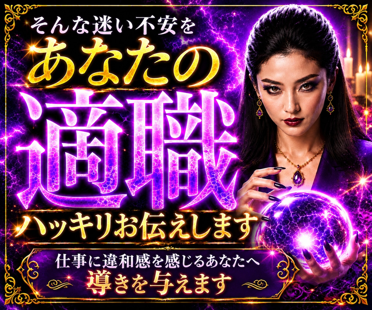 もう仕事に悩まない！あなたに合う仕事をお伝えします 違和感や不満のある生活から満足の行く仕事生活の一歩を導きます イメージ1