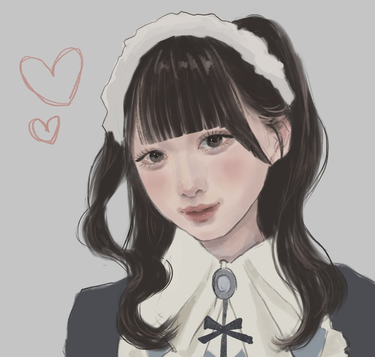女の子の似顔絵描きます 厚塗り風の女の子の似顔絵描きます！ イメージ3