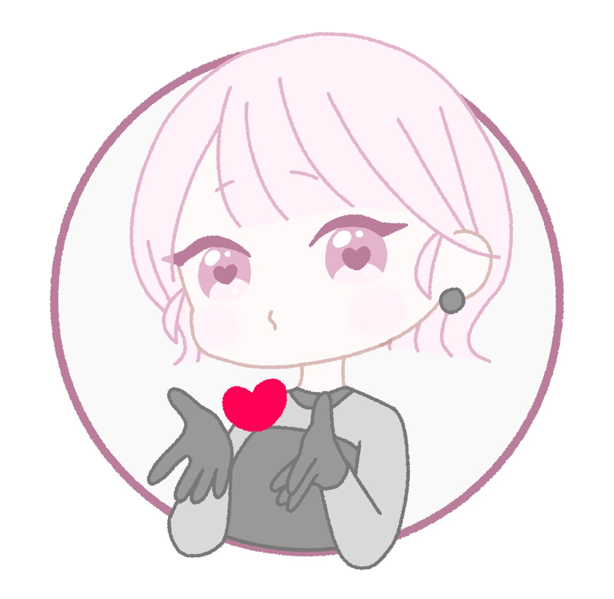 かわいいアイコン描きます かわいくてゆるい女の子のイラストを描きます。 イメージ1