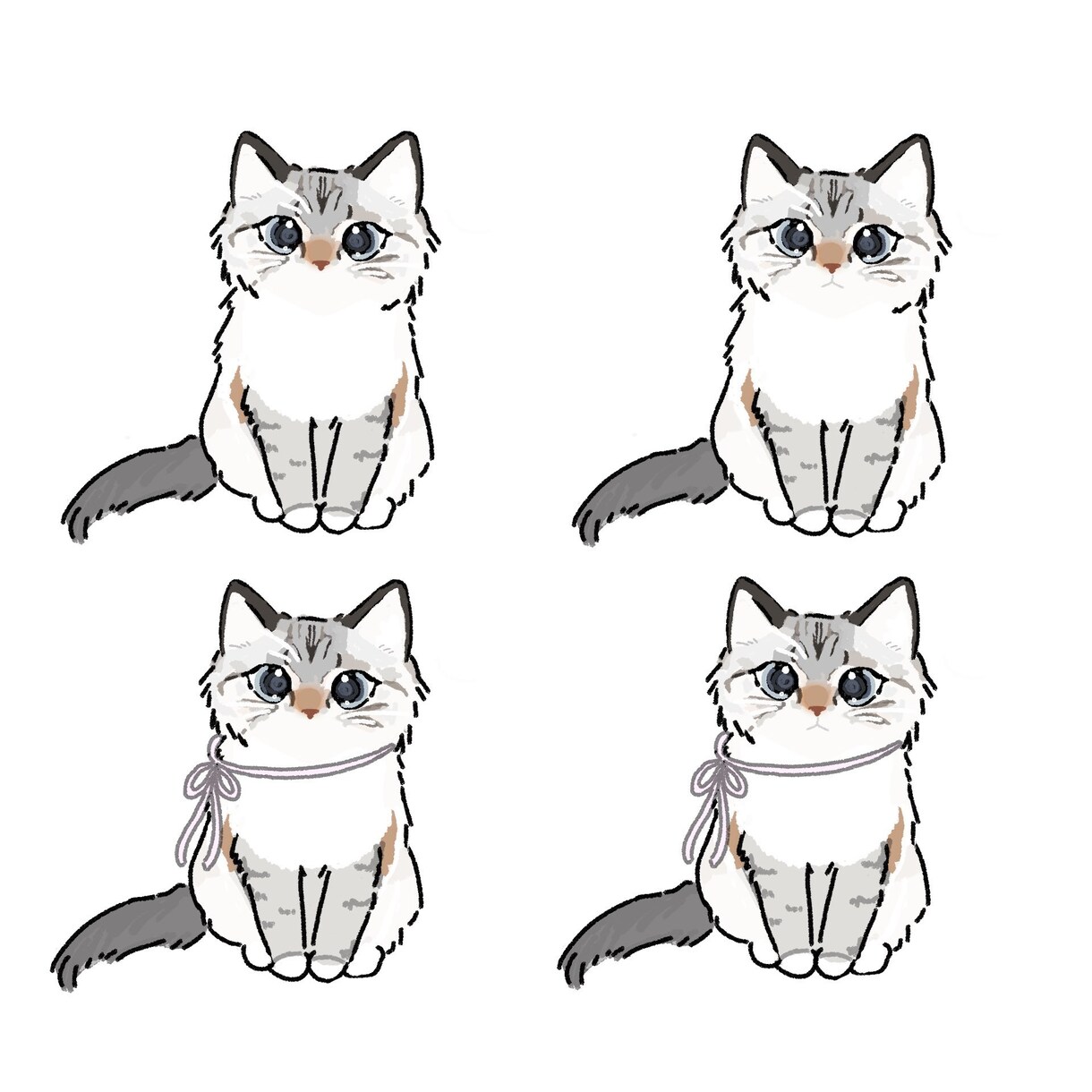 愛猫ちゃんのイラスト描きます ！デフォルメ化して、かわいくキャラクターデザイン！ イメージ3