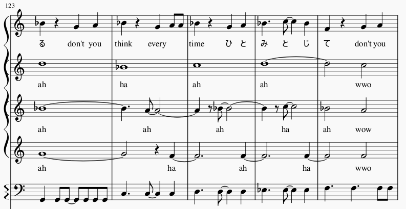 アカペラ楽譜を作ります 累計100曲以上作成してきたアカペラーが作ります イメージ2
