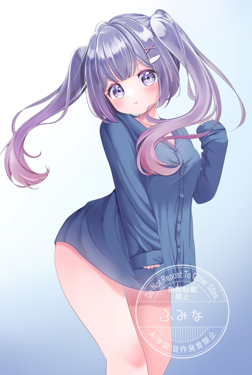 髪にこだわった可愛い一枚絵や動画用イラスト描きます 髪フェチが可愛いロリイラストを描きます イメージ2