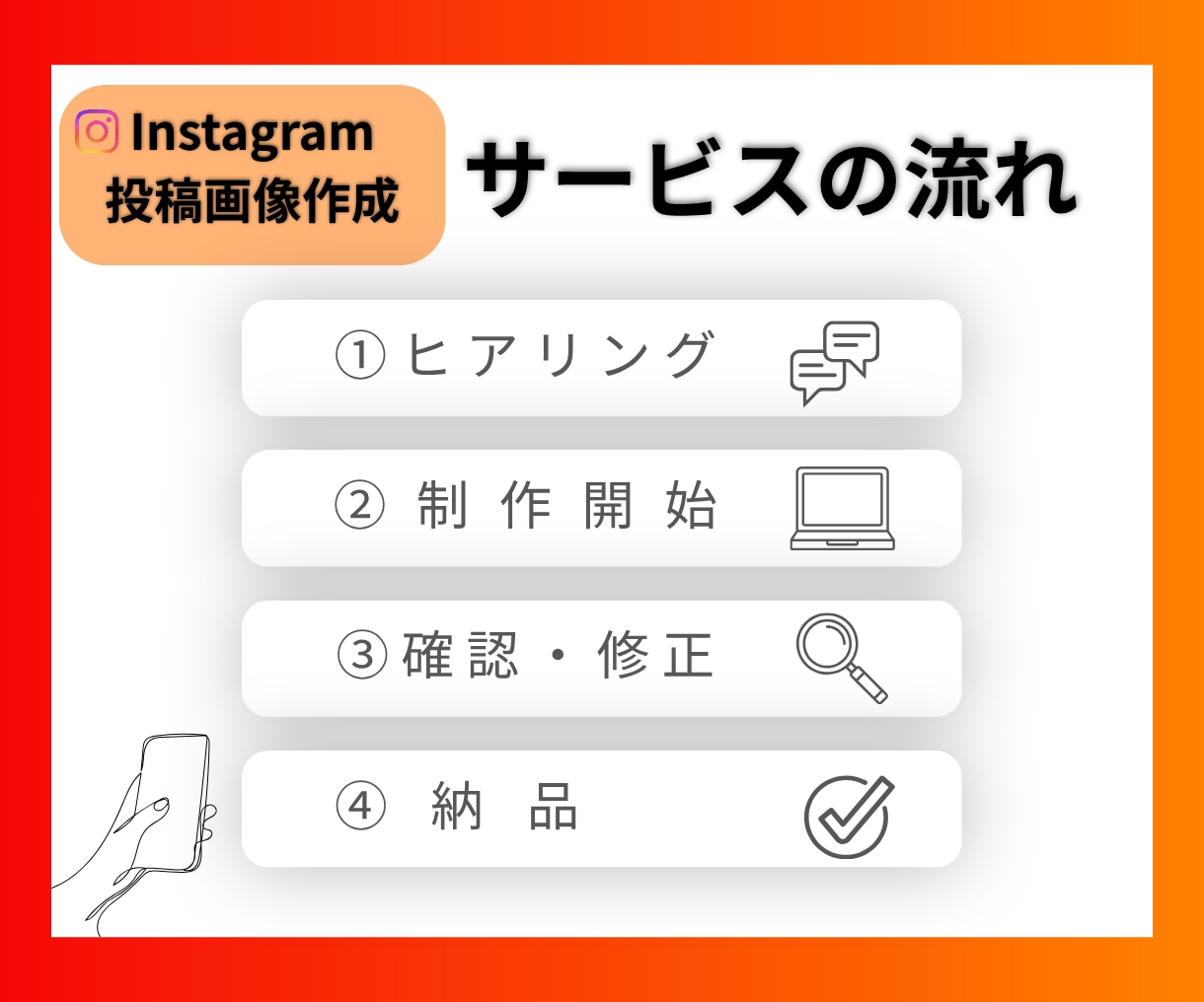 インスタ・Instagram投稿画像作成します SNS集客/Instagram/投稿/丁寧に作成します！ イメージ2