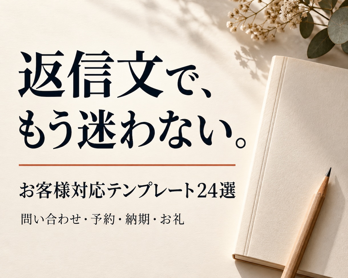 ハンドメイド問い合わせ返信テンプレをお届けします 注文・キャンセル・納期・お礼までよく使う返信文の土台を一式に イメージ1