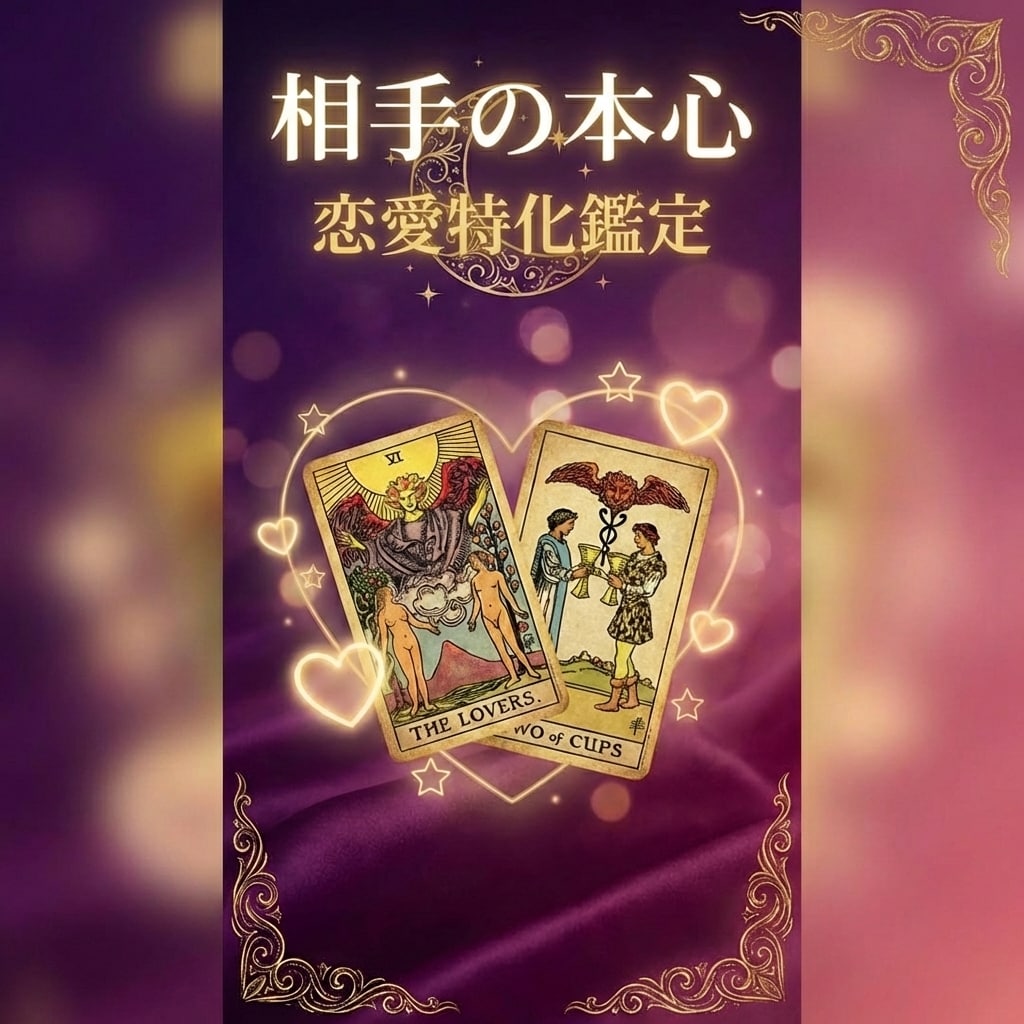 恋愛特化・相手の本心とこれからを多角的に鑑定します タロット×オラクル×数秘術 あの人の気持ち知りたくないですか イメージ1