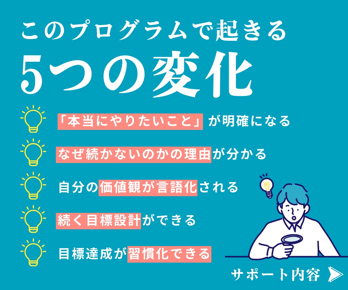 4回のセッションで価値観にあった目標設計を教えます オリジナルツールで価値観を理解し目標設計と習慣化サポート イメージ2