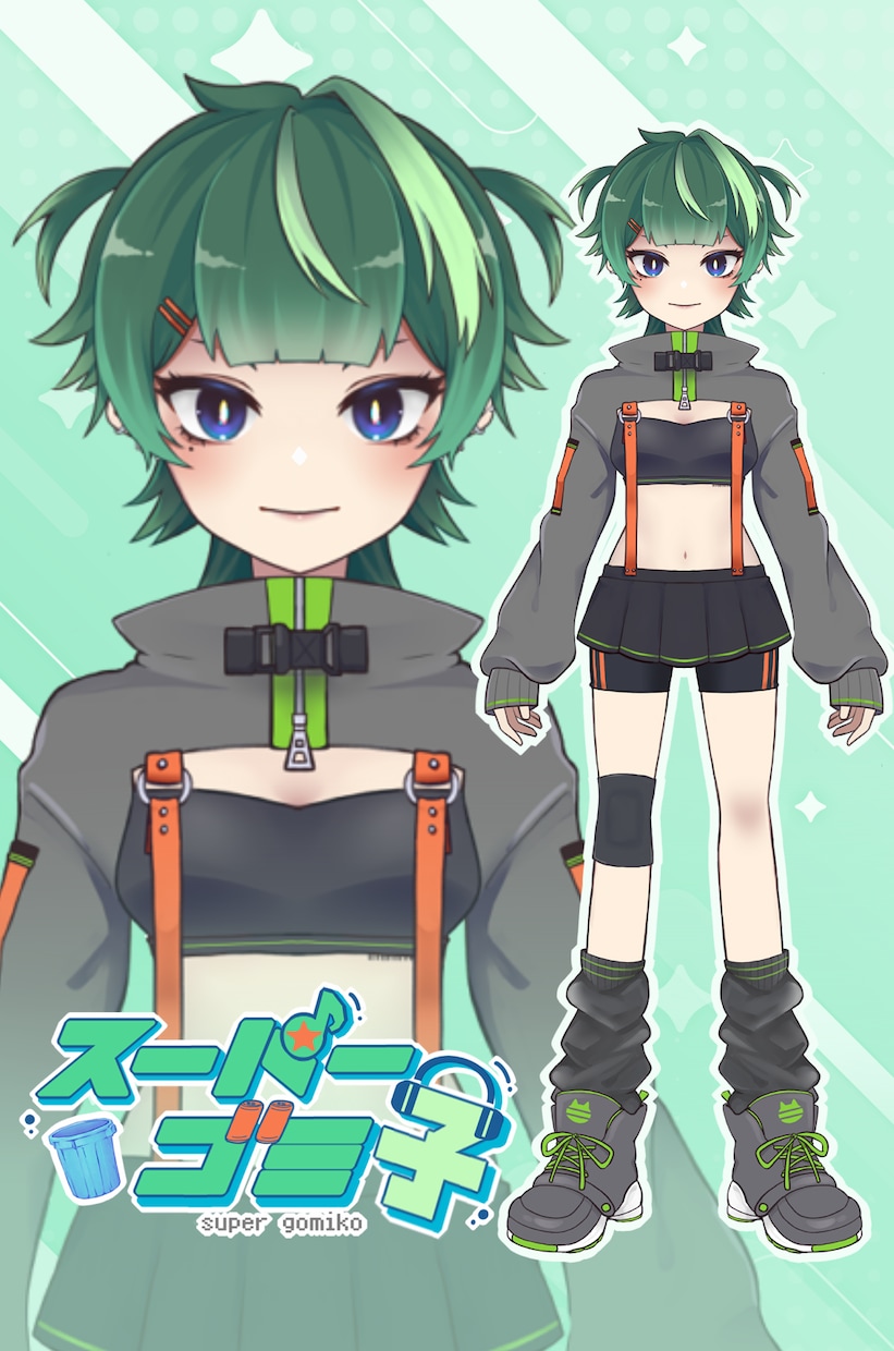 VTuber製作サンプル価格で承ります パーツ分けイラストからモデリングまで一括でお受けします！ イメージ1