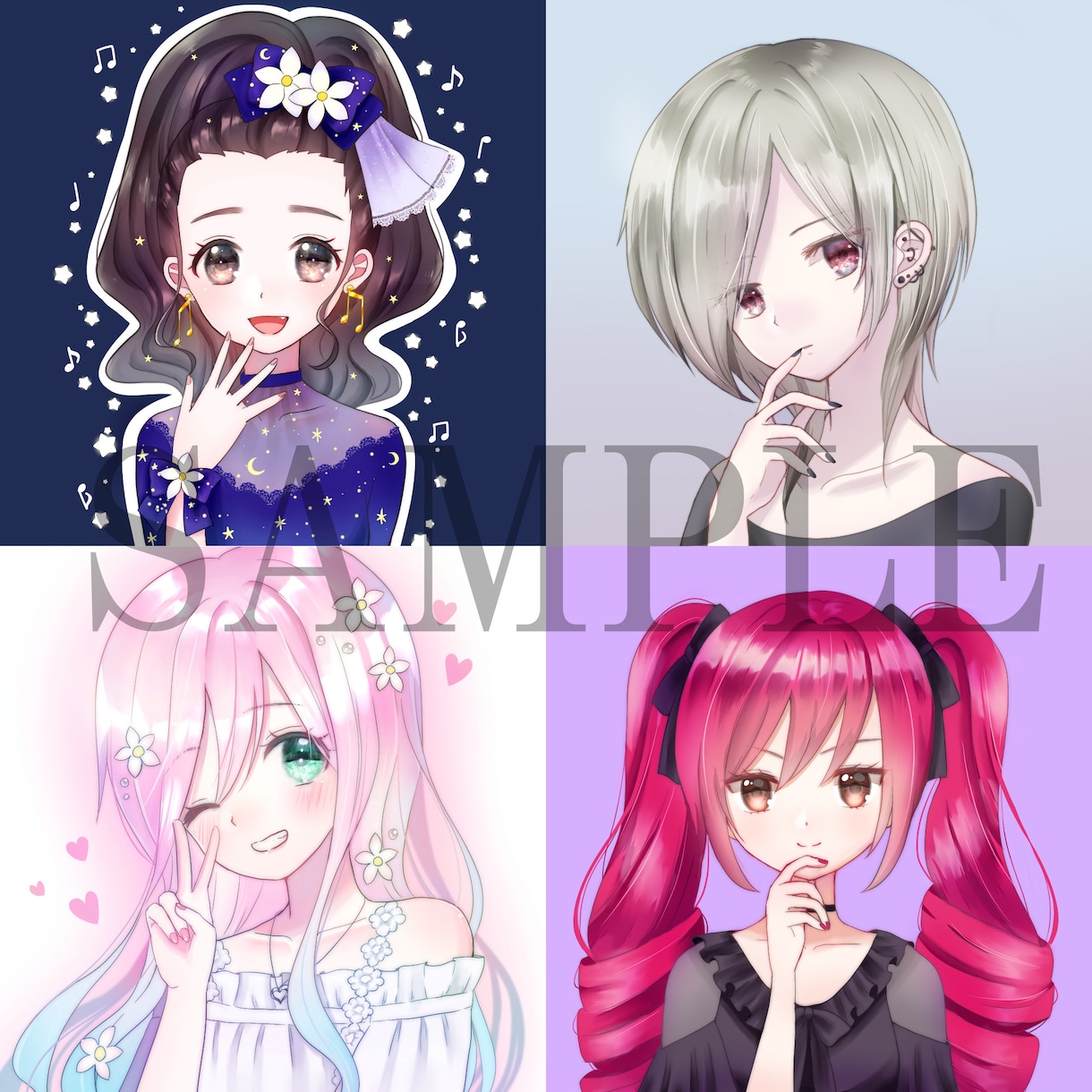 あなただけのアイコン描きます SNSプロフィールに個性と彩りを☆ イメージ4
