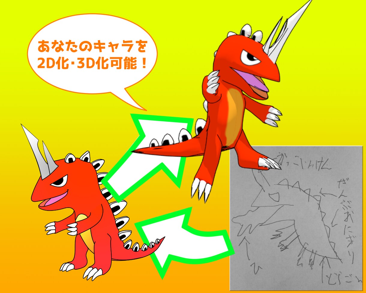 あなたのオリジナルキャラをアプリやPCで動かします キャラクターを動かしたり、ゲームで活躍させることができます！ イメージ1