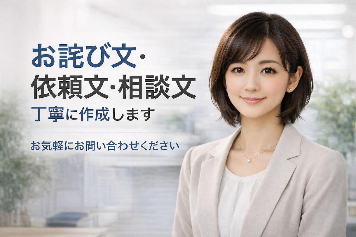 文　つくります どう書けばいいか分からない文章を代わります イメージ1