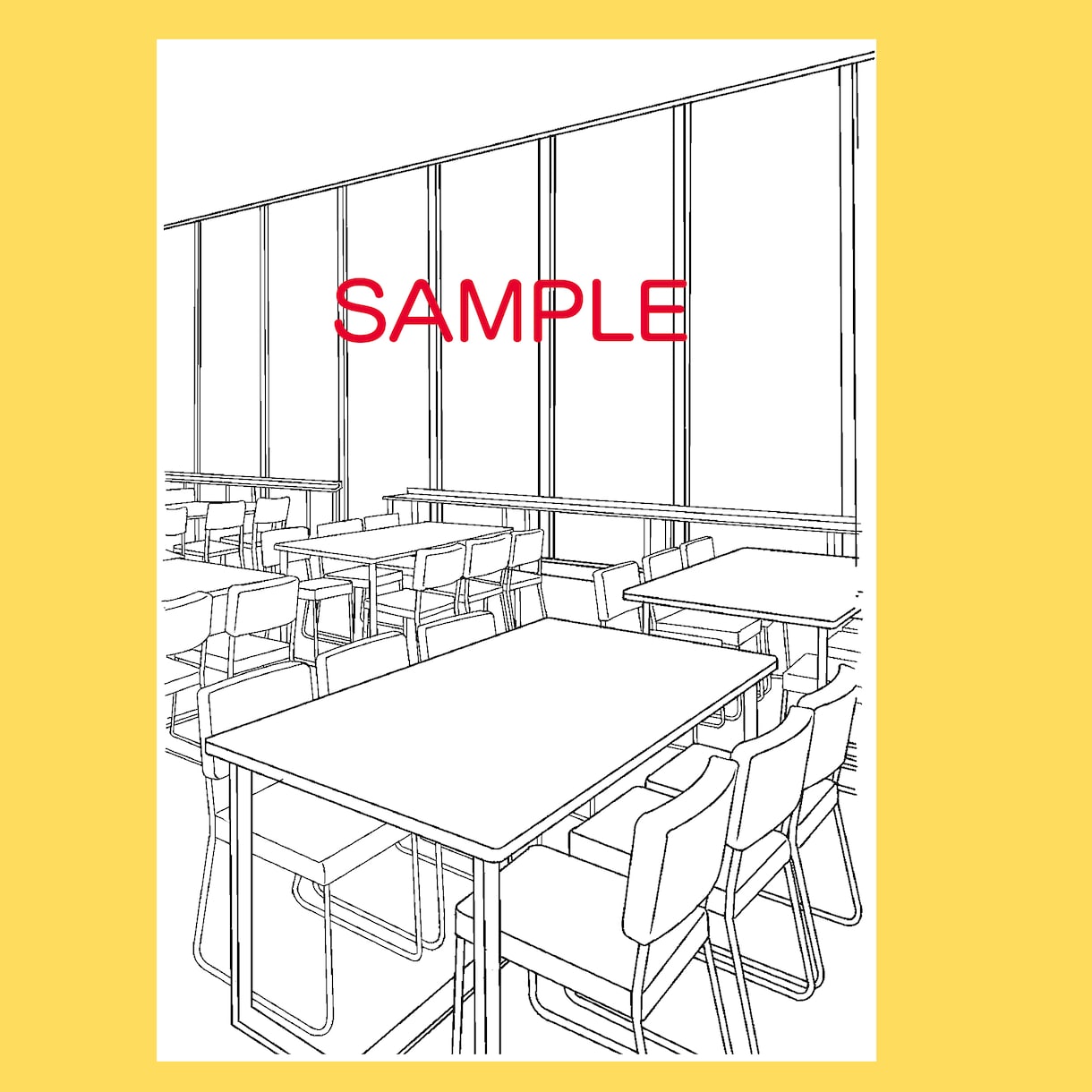 漫画の背景に！写真をトレースして線画を描きます 漫画の背景に！建物や街並みや室内をあなたに代わって描きます！ イメージ3