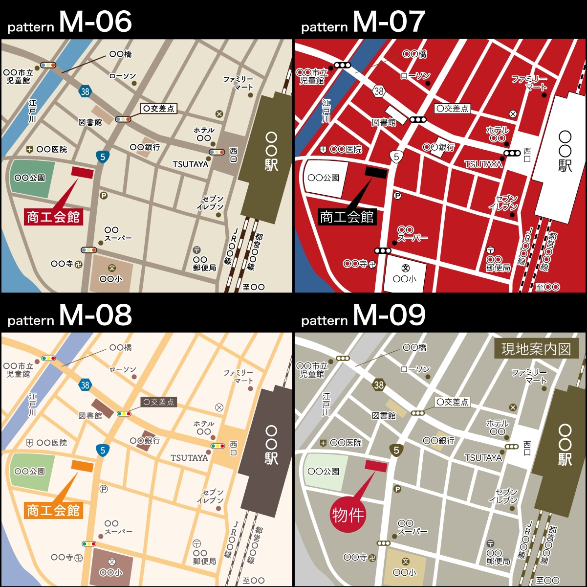 即日納品も可能！2000円から地図を作ります 簡易からデザイン地図までご要望にあった地図を2日で作成します イメージ4