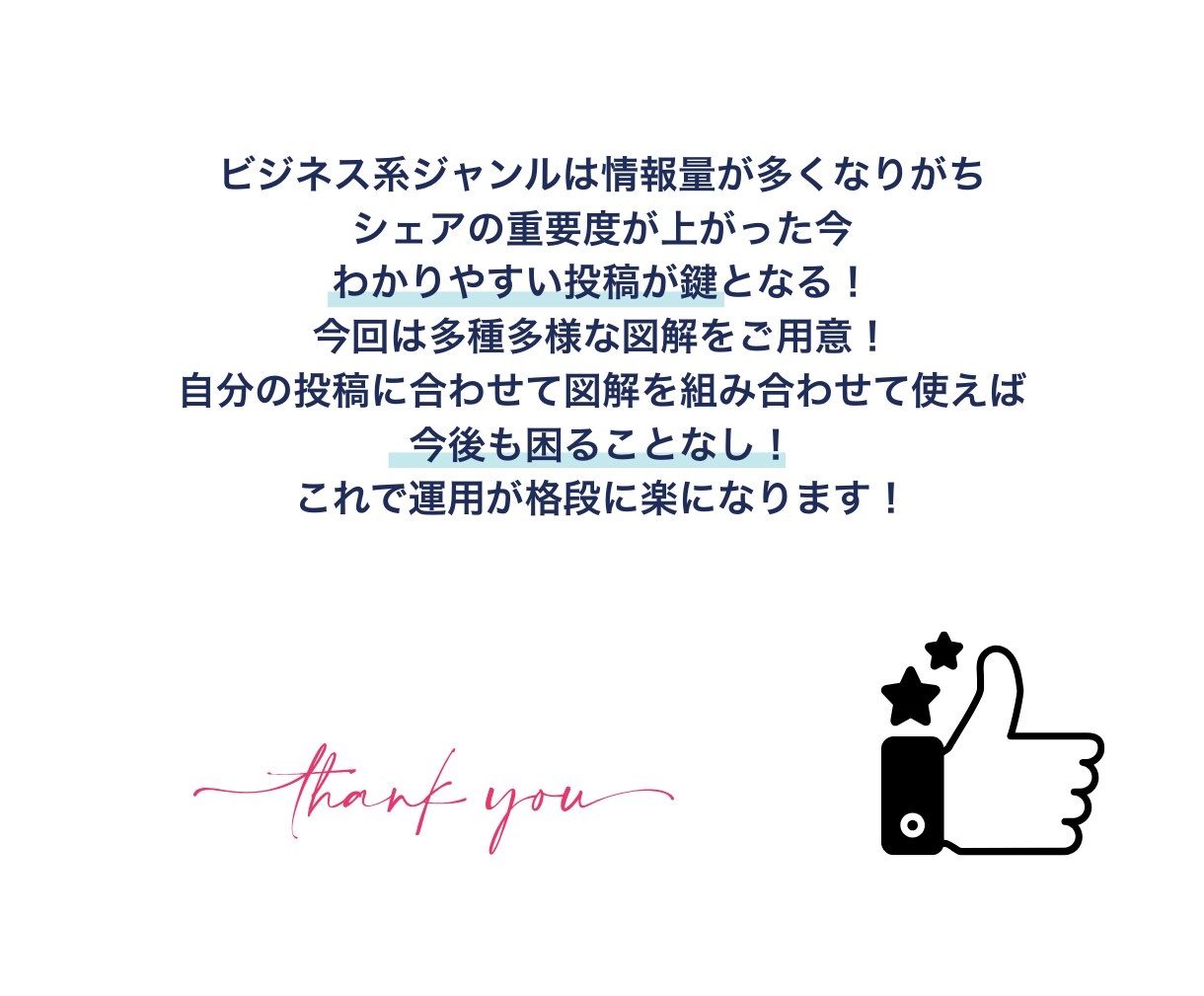 わかりやすい投稿テンプレ販売します ビジネス系専用 インスタ× 図解テンプレ100枚セット イメージ10