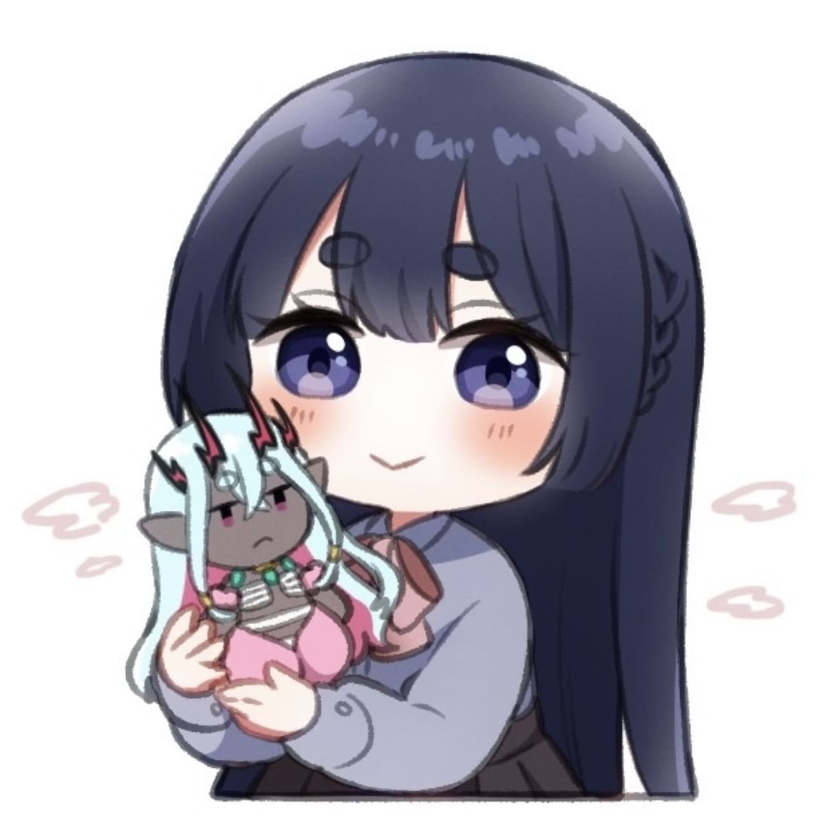 推しぬいをぎゅっと抱っこ♡アイコン制作致します 夢絵アイコン★あなたの推し様を可愛いぬいぐるみにしませんか？ イメージ3
