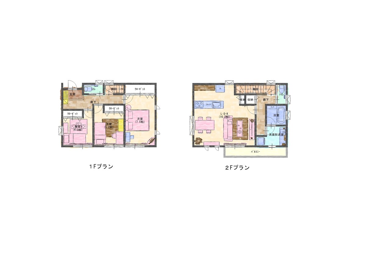 家づくりのきっかけに・理想のプランをご提案します 思い描いているお家プランを図面とパースにて具現化します イメージ4