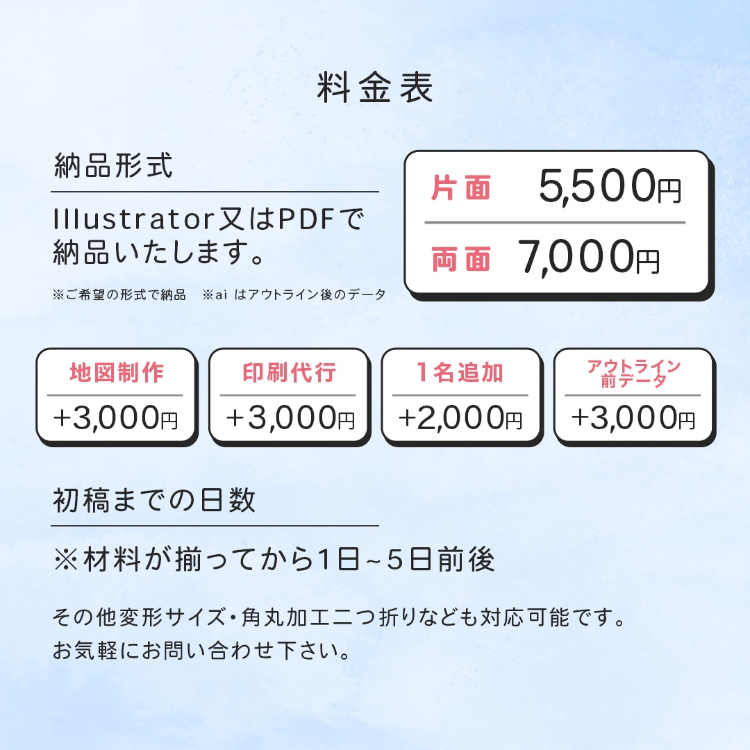 デザインから印刷・配送まで対応します 制作だけじゃない、配送までお任せ イメージ6
